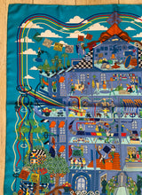 Load image into Gallery viewer, Hermes Silk Scarf “La Maison des Carres ” by Pierre Marie.