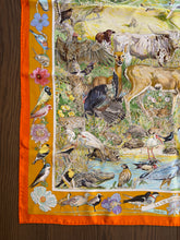 Load image into Gallery viewer, Hermes Silk Twill Scarf “La vie sauvage du Texas” by Kermit Oliver.