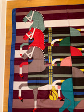 Load image into Gallery viewer, Hermes Cashmere/Silk Shawl “Rocabar” by Henri d&#39;Origny 140