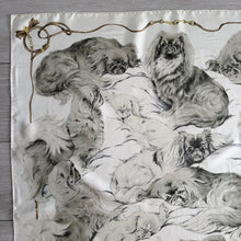 Load image into Gallery viewer, Hermes Silk Twill Scarf «Pékinois» by Xavier de Poret