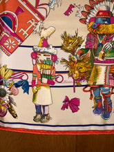 Load image into Gallery viewer, Hermes Washed Silk Scarf “Kachinas” by Kermit Oliver.