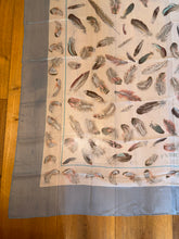 Load image into Gallery viewer, Hermes Silk Mousseline GM Shawl “Plumes” by Henri de Linares 140