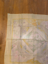 Load image into Gallery viewer, Hermes Silk Mousseline Scarf “Giverny” by Laurence Bourthoumieux.