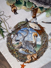 Load image into Gallery viewer, Hermes Cashmere/Silk Shawl “Fauna et Flora du Texas” by Kermit Oliver 140.