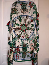 Load image into Gallery viewer, Hermes Cashmere/Silk Shawl “Kachinas” by Kermit Oliver 140