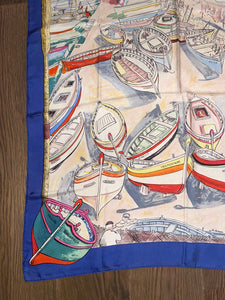 Hermes Silk Scarf «Barcarolle» by Philippe Dauchez.