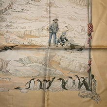 Load image into Gallery viewer, Hermes Silk Twill Scarf “Hommage a l’Explorateur Sir Ernest Shackleton” by Zoe Pauwels.
