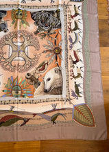 Load image into Gallery viewer, Hermes Cashmere/Silk Shawl “La Vie Du Grand Nord” 140