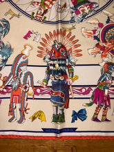 Load image into Gallery viewer, Hermes Washed Silk Scarf “Kachinas” by Kermit Oliver.