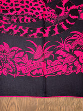 Load image into Gallery viewer, Hermes Cashmere and Silk GM Shawl « Jungle Love Tattoo » by Robert Dallet 140.