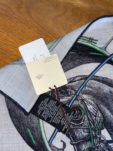 Hermes Embroidered Cashmere and Silk GM Shawl “Route 24” by Elias Kafouros.