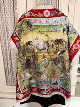 Load image into Gallery viewer, Hermes Silk Twill Scarf “La vie sauvage du Texas” by Kermit Oliver.