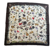 Load image into Gallery viewer, Hermes Cashmere and Silk GM Shawl « Champignons » by Anna Gavarni/Francoise de la Perriere