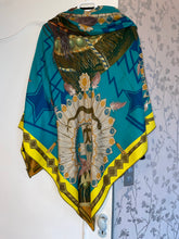 Load image into Gallery viewer, Hermes Cashmere/Silk GM Shawl “Cosmogonie apache” by Antoine Tzapoff 140.