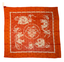 Load image into Gallery viewer, Hermes Beaded Silk Mousseline Scarf Ex Libris Au Pois Couture