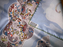 Load image into Gallery viewer, Hermes Silk Twill Scarf “Nuées Imaginaires” by Christine Henry.