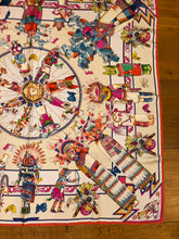 Load image into Gallery viewer, Hermes Washed Silk Scarf “Kachinas” by Kermit Oliver.