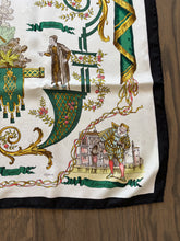 Load image into Gallery viewer, Hermes Silk jacquard Scarf “La Comédie Italienne” by Philippe Ledoux.