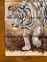 Load image into Gallery viewer, Hermes Silk Scarf Tigre Du Bengale by Robert Dallet