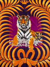 Load image into Gallery viewer, Hermes Cashmere/Silk GM Shawl “Tigre Royal” 140.
