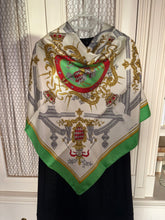 Load image into Gallery viewer, Hermes Silk Scarf «Deo Juvante Monaco» by Hugo Grygkar.