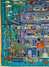 Load image into Gallery viewer, Hermes Silk Scarf “La Maison des Carres ” by Pierre Marie.