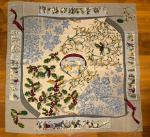 Load image into Gallery viewer, Hermes Cashmere and Silk GM Shawl “Neige d’Antan” by Cathy Latham 140