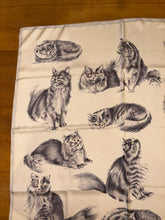 Load image into Gallery viewer, Hermes Silk Twill Scarf «Persian Cats» by Xavier de Poret.