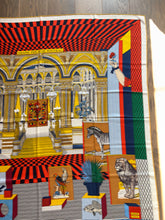 Load image into Gallery viewer, Hermes Cashmere/Silk “Grand Theatre Nouveau” by Gianpaolo Pagni 140.