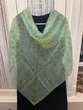 Load image into Gallery viewer, Hermes Silk Mousseline Scarf “Les Cles” by Caty Latham.