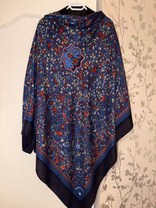 Cashmere/Silk HERMES shawl “Les Jardins D'Armenie” by Karen Petrossian 140.