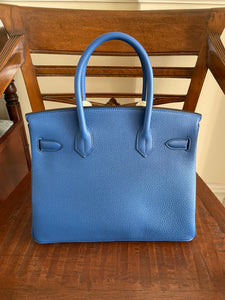 Hermes Birkin 30 with palladium hardware.