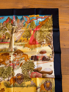 Hermes Silk Scarf Nuba Mountain by Ibrahim Alami Kwumi Sefedin