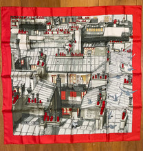 Load image into Gallery viewer, Hermes Silk Twill Scarf “Les toits de Paris” by Dimitri Rybaltchenko.