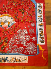 Load image into Gallery viewer, Hermes Cashmere and Silk GM Shawl “Neige d’Antan” by Cathy Latham 140