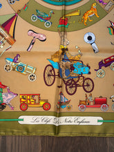 Load image into Gallery viewer, Hermes Silk Twill Scarf “Les Clefs du Notre Enfance” by Lois Dubigeon.