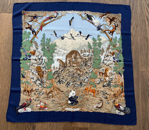 Hermes Cashmere/Silk Scarf “Sichuan” by Robert Dallet.