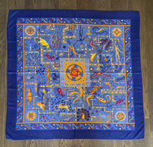 Load image into Gallery viewer, Hermes Cashmere and Silk GM Shawl “Forces de la Vie” by Christine Henry 140.