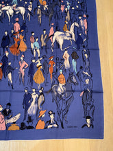 Load image into Gallery viewer, Hermes Cashmere/Silk GM Shawl “Paddock” by Jean-Louis Clerc 140.