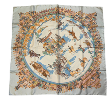 Load image into Gallery viewer, Hermes Silk Scarf “Cirque Molièr” by Philippe Dumas.