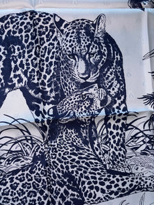 Hermes Silk Twill Jacquard Scarf “Tatouage Jungle Love” by Robert Dallet.