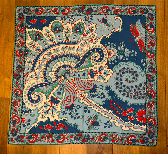 Hermes Cashmere/Silk Shawl “Paisley from Paisley” 140