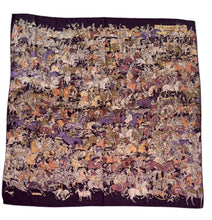 Load image into Gallery viewer, Hermes Cashmere and Silk GM Shawl “Pele-Mele” by Philippe Dumas.
