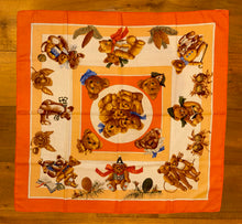 Load image into Gallery viewer, Hermes Cashmere and Silk Scarf « Confidents Des Cœurs » by Loїc Dubigeon.