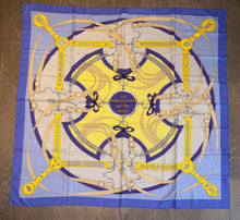 Load image into Gallery viewer, Hermes Cashmere/Silk Shawl “La Promenade du Matin” by Henri d'Origny 140