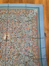 Load image into Gallery viewer, Cashmere/Silk HERMES shawl “Les Jardins D'Armenie” by Karen Petrossian 140.