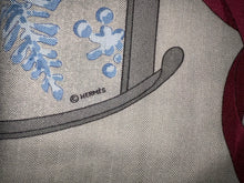 Load image into Gallery viewer, Hermes Cashmere and Silk GM Shawl “Neige d’Antan” by Cathy Latham 140