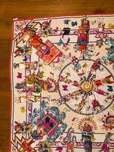 Load image into Gallery viewer, Hermes Washed Silk Scarf “Kachinas” by Kermit Oliver.
