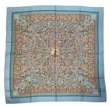 Load image into Gallery viewer, Cashmere/Silk HERMES shawl “Les Jardins D'Armenie” by Karen Petrossian 140.