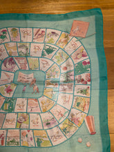 Load image into Gallery viewer, Hermes Silk Mousseline Scarf “Le Jeu des Petits Bonheurs” by Sophie de Seynes.